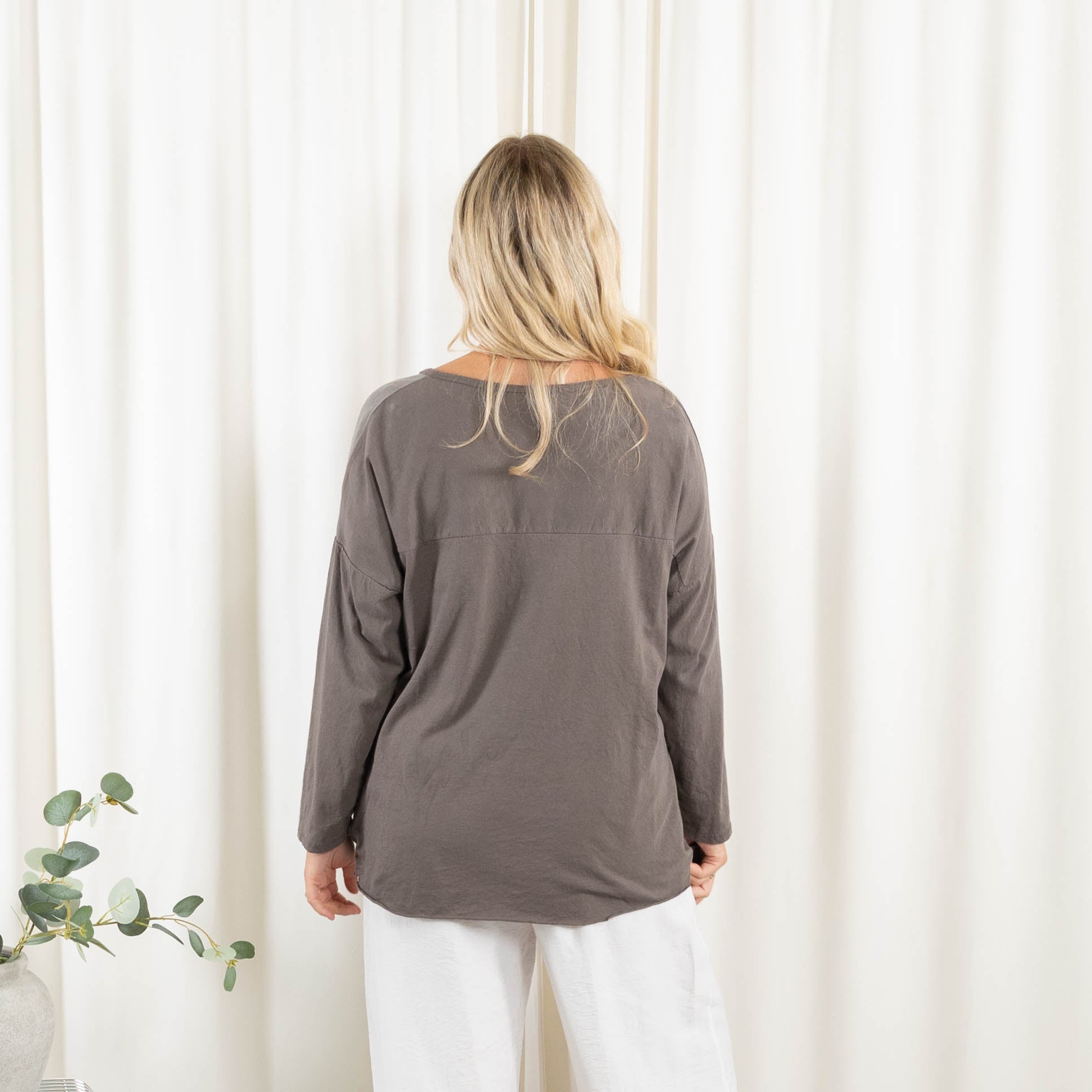 Gry t-shirt, Taupe