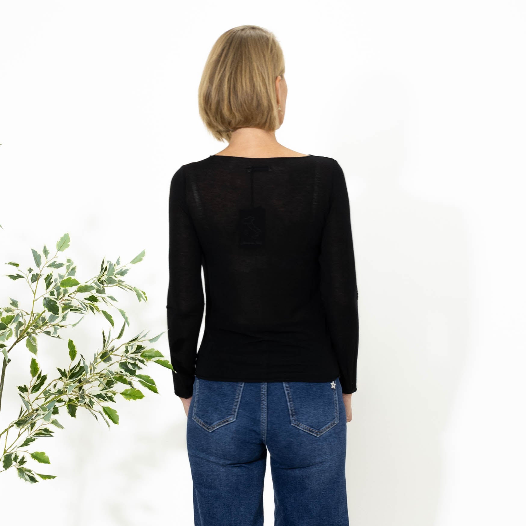 Kari long sleeve t-shirt, Sort