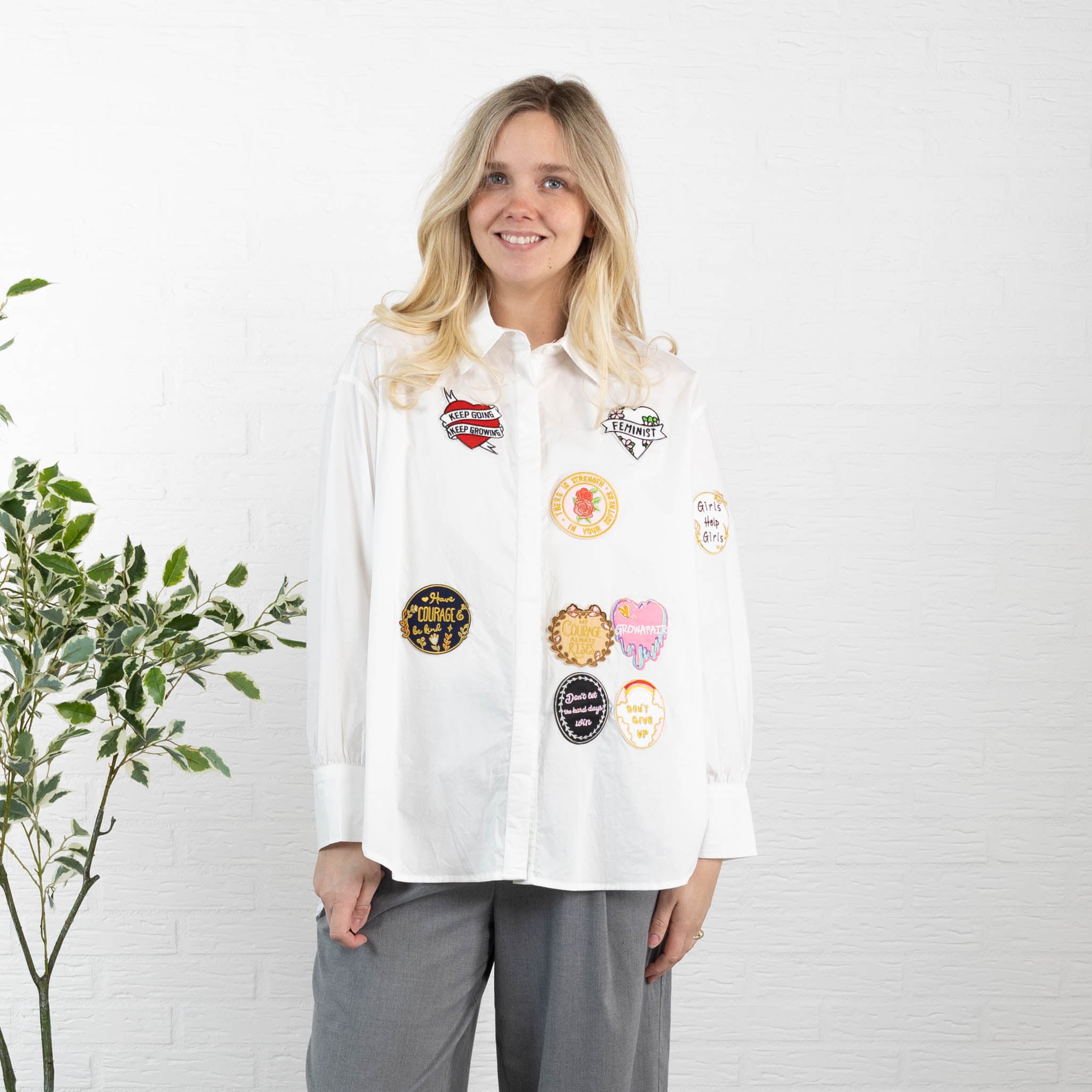 Evelyn skjorte, Hvid