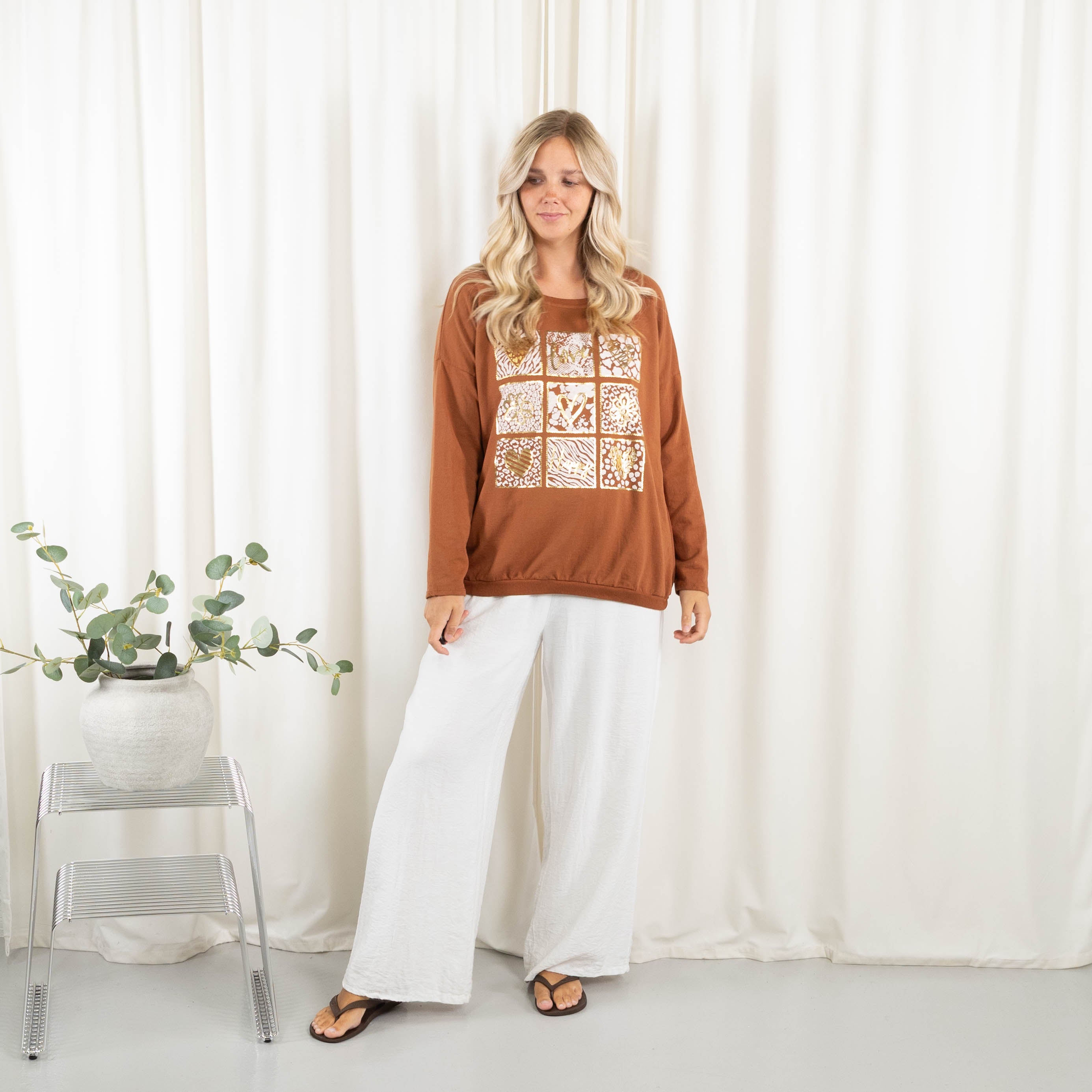 Randi t-shirt, Terracotta