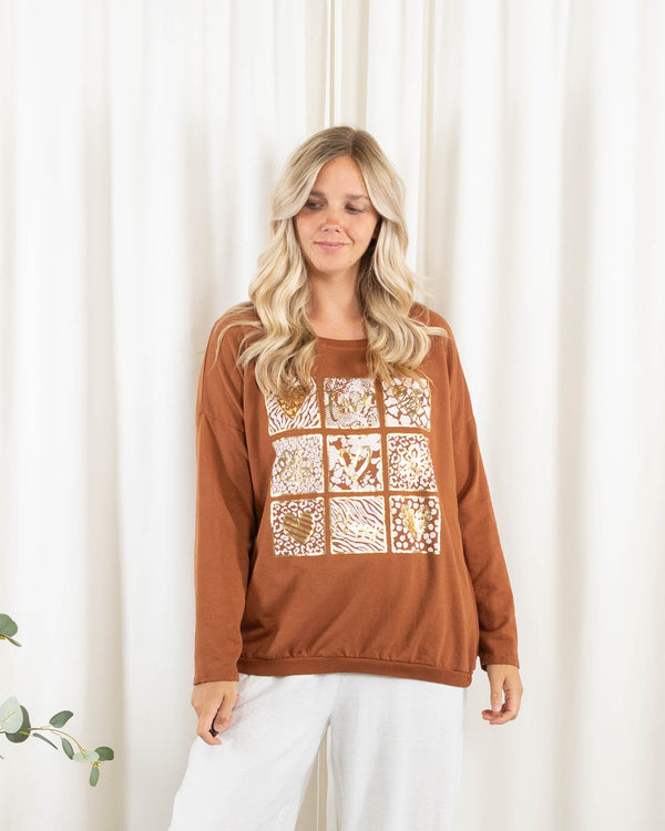 Randi t-shirt, Terracotta