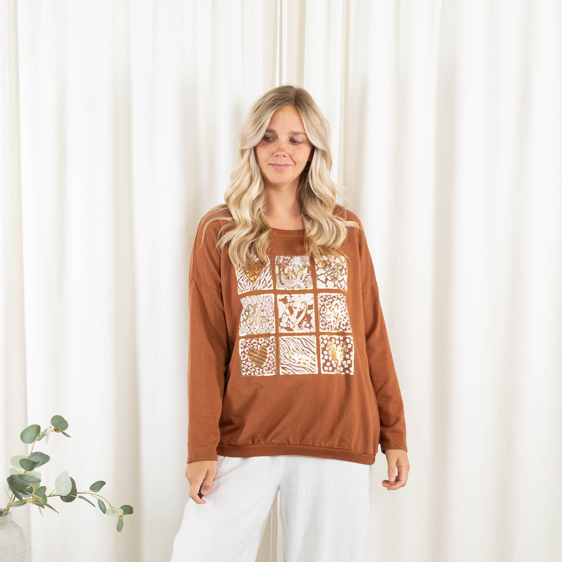 Randi t-shirt, Terracotta