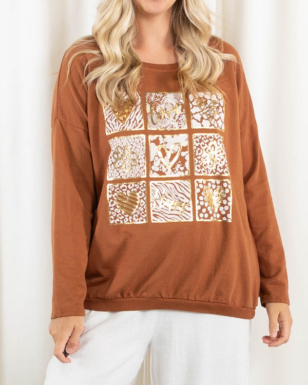 Randi t-shirt, Terracotta