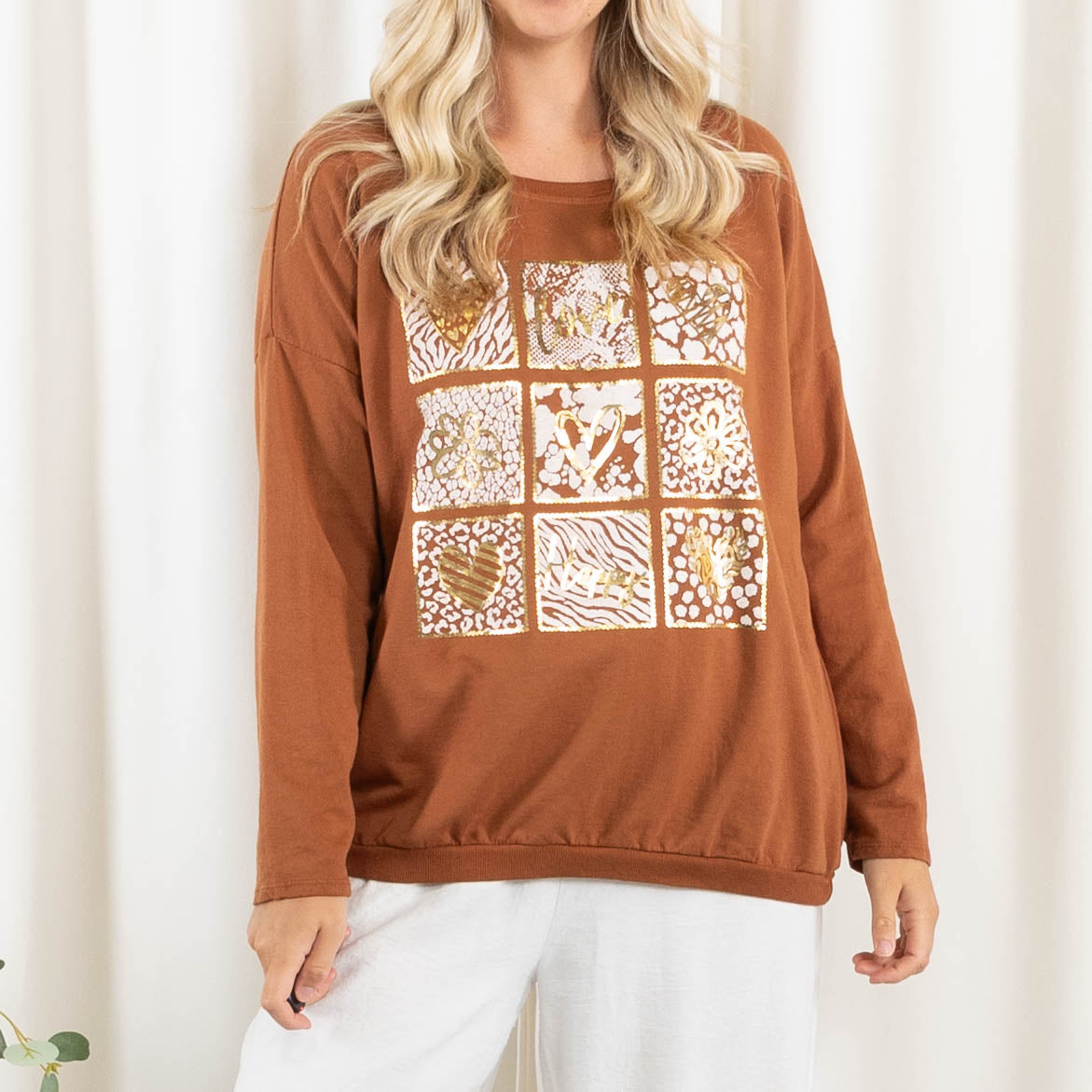 Randi t-shirt, Terracotta