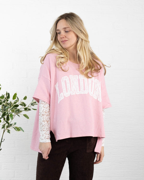 London sweatshirt, Lyserød