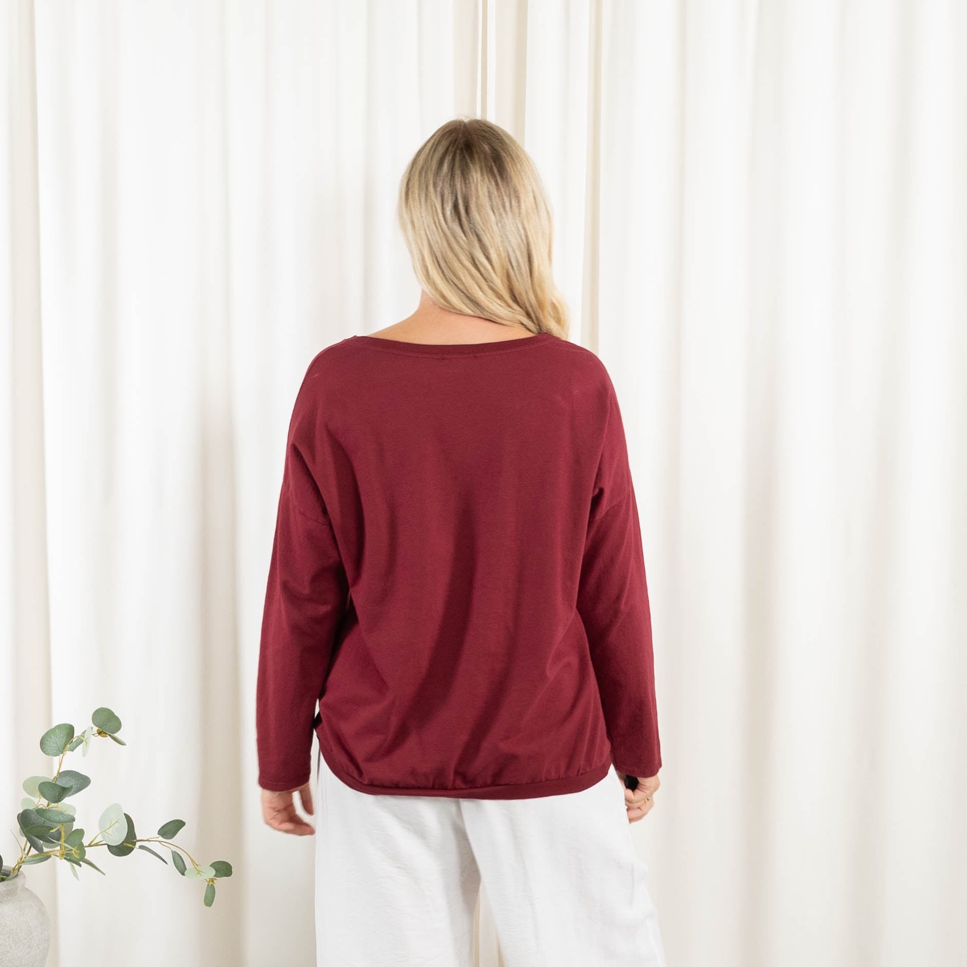 Randi t-shirt, Bordeaux