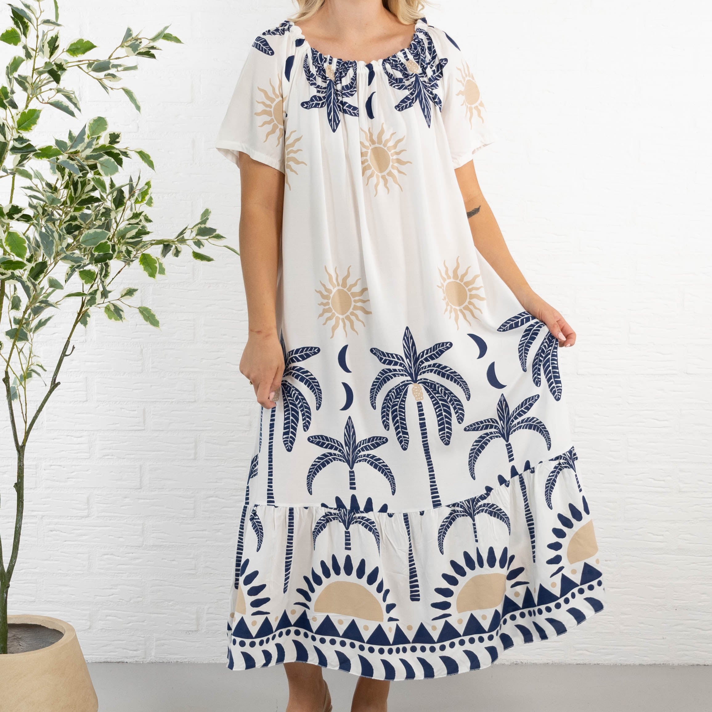 Sanne kjole, Navy
