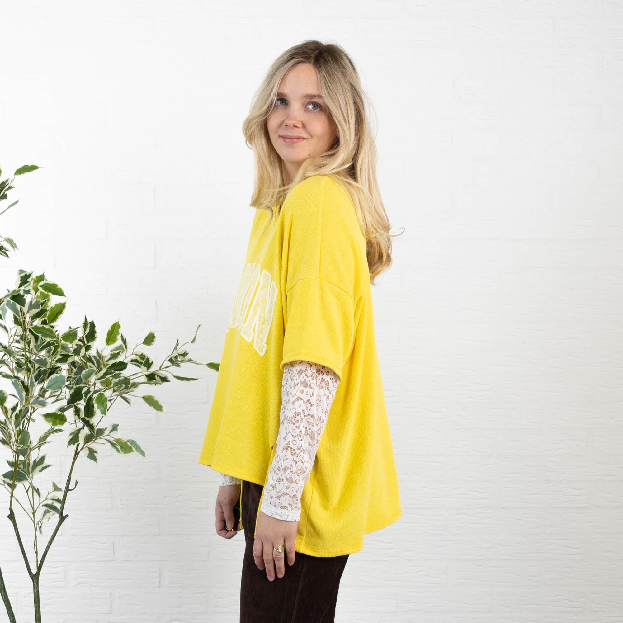 London sweatshirt, Gul
