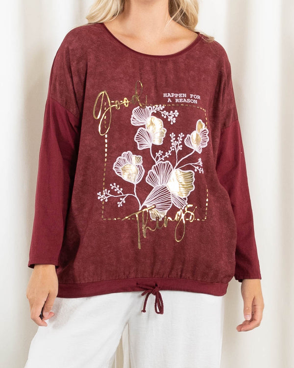Shelby t-shirt, Bordeaux