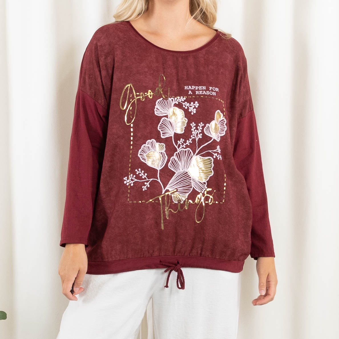 Shelby t-shirt, Bordeaux
