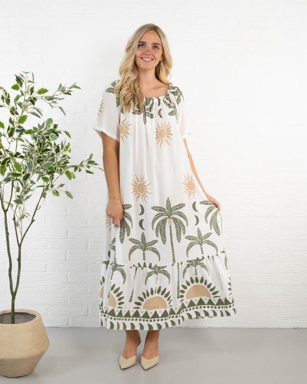 Sanne kjole, Khaki