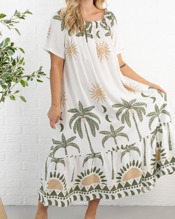Sanne kjole, Khaki