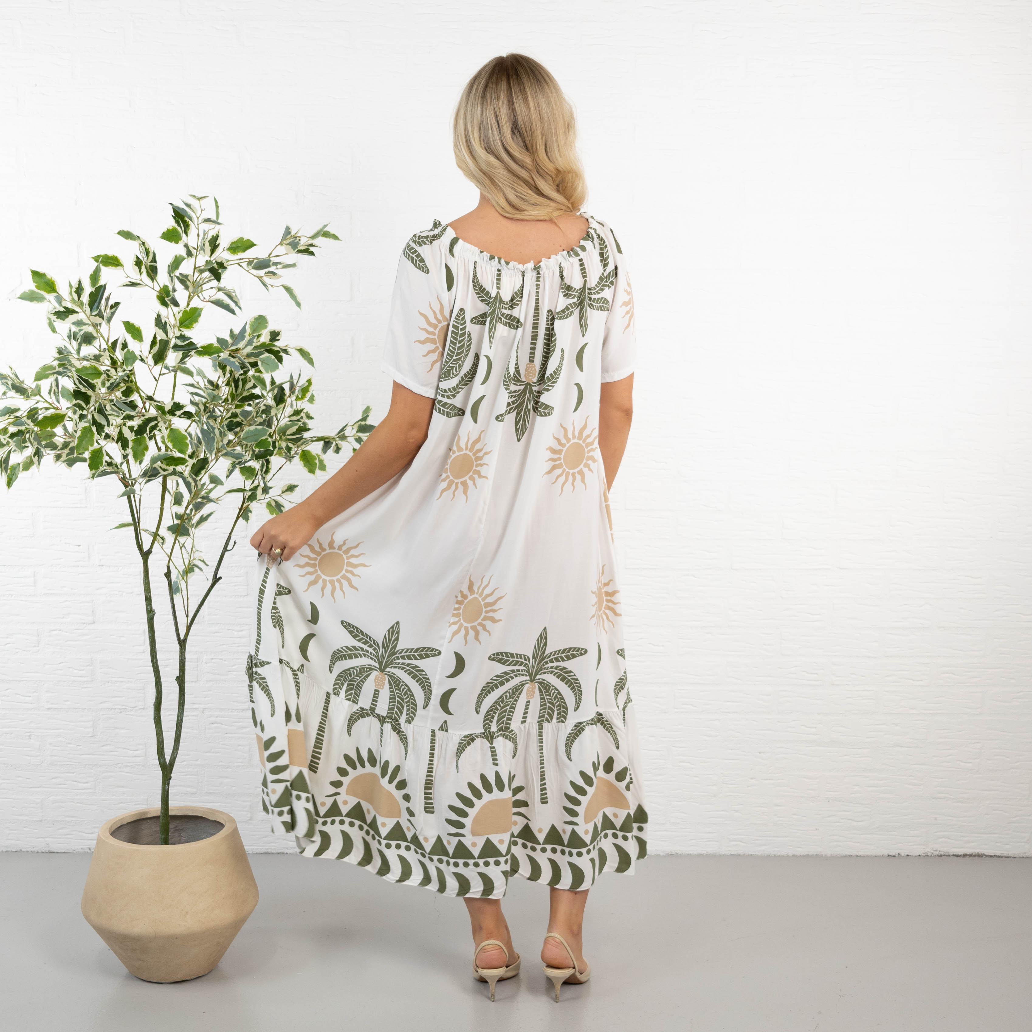 Sanne kjole, Khaki