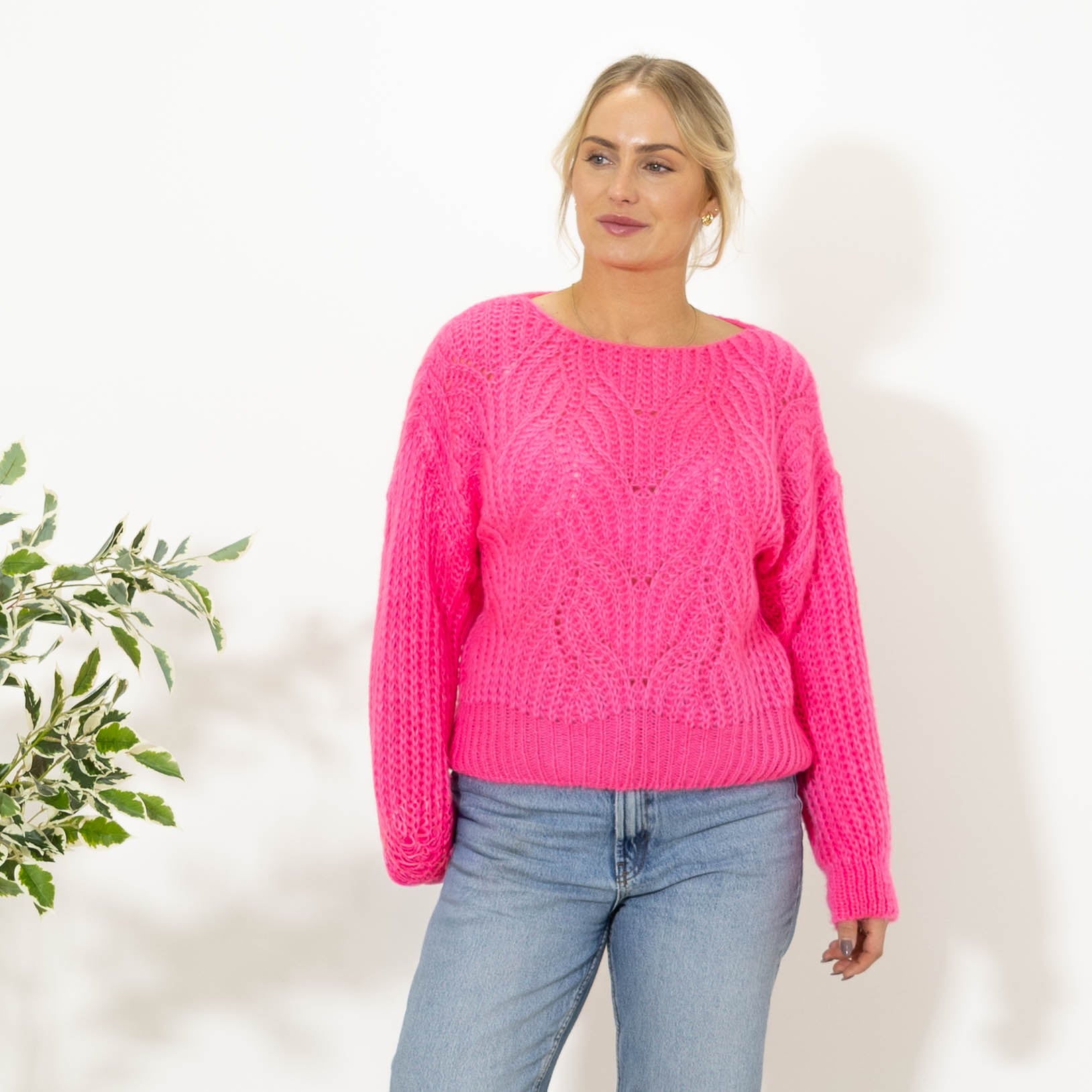 Nanny kort strik, Pink