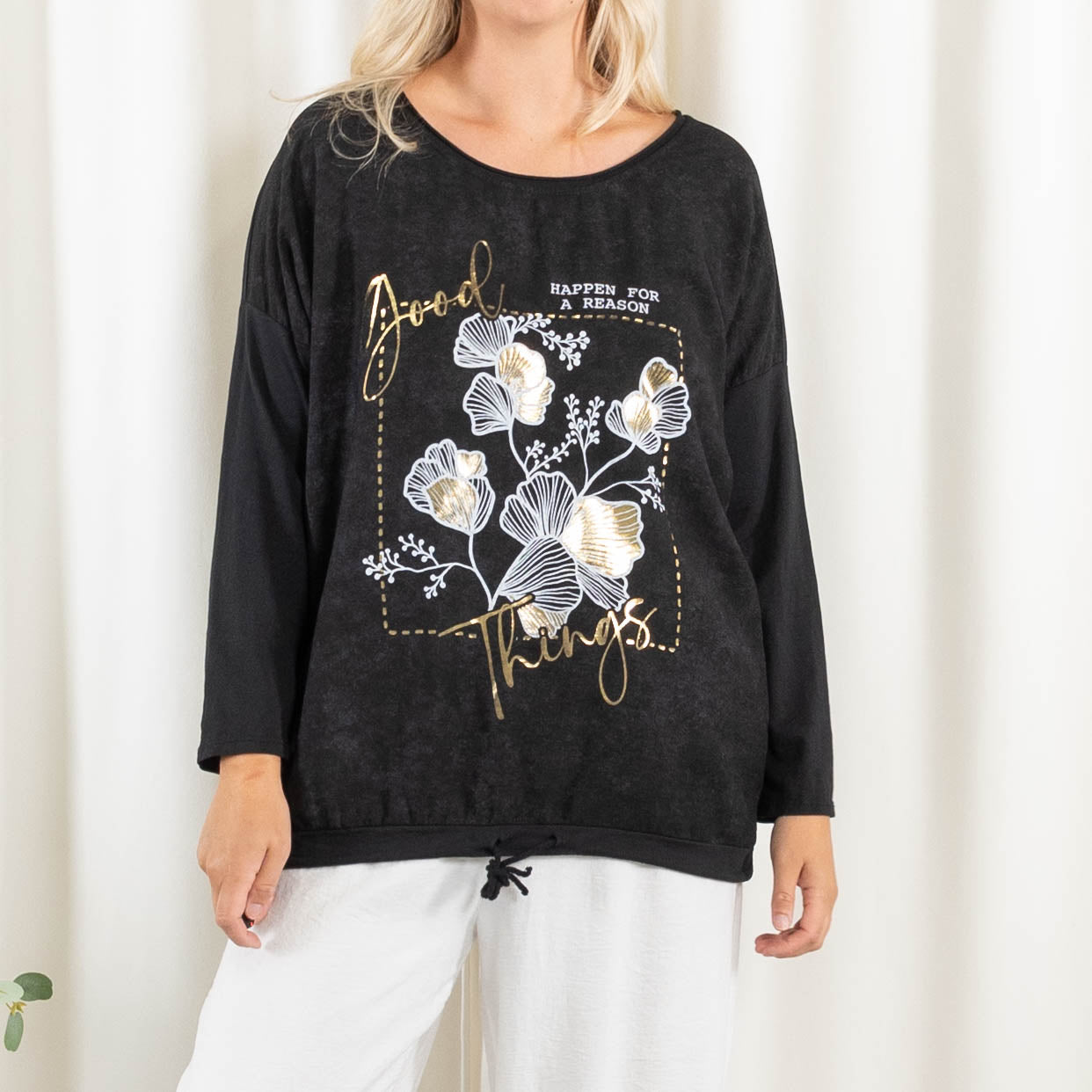 Shelby t-shirt, Sort