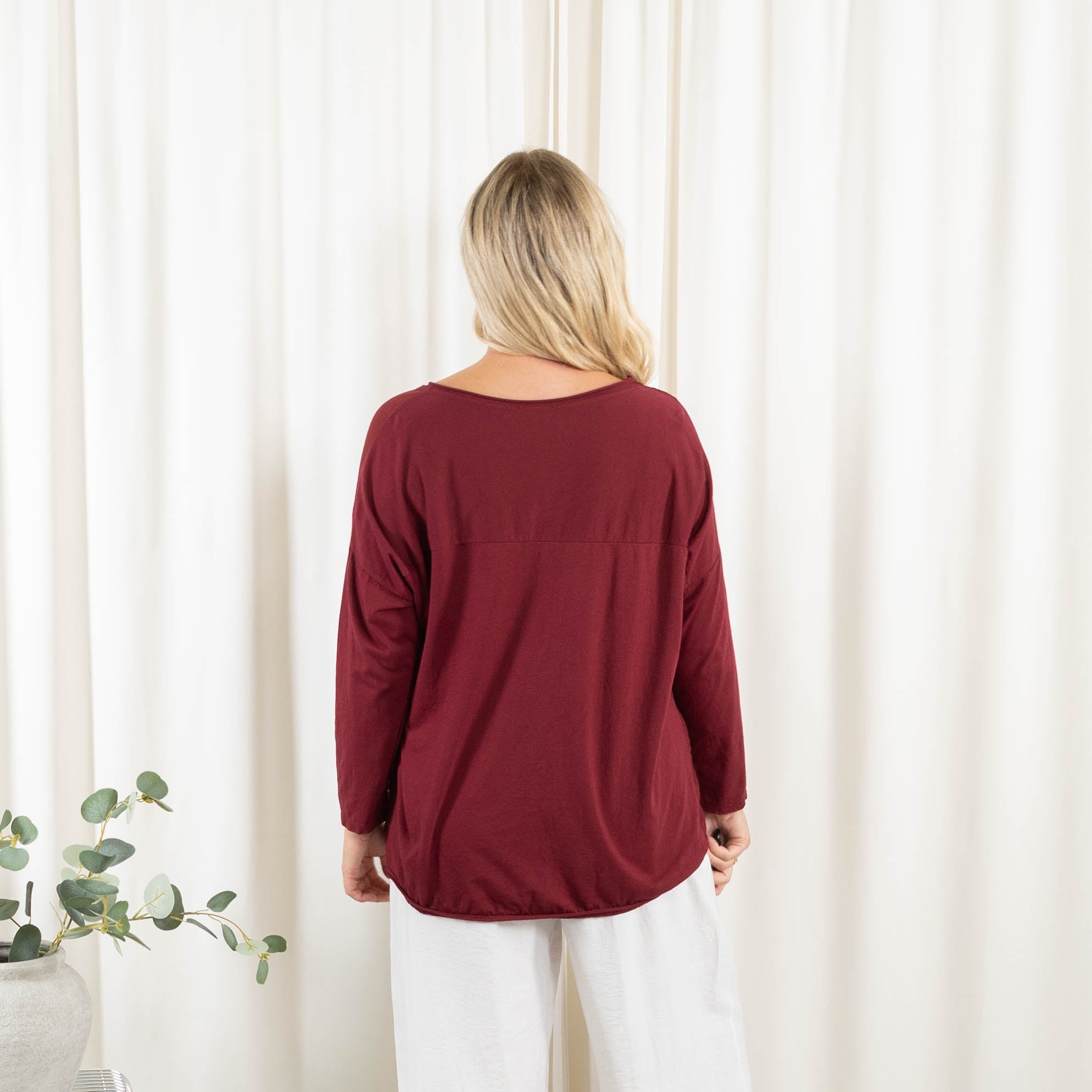 Blake t-shirt, Bordeaux