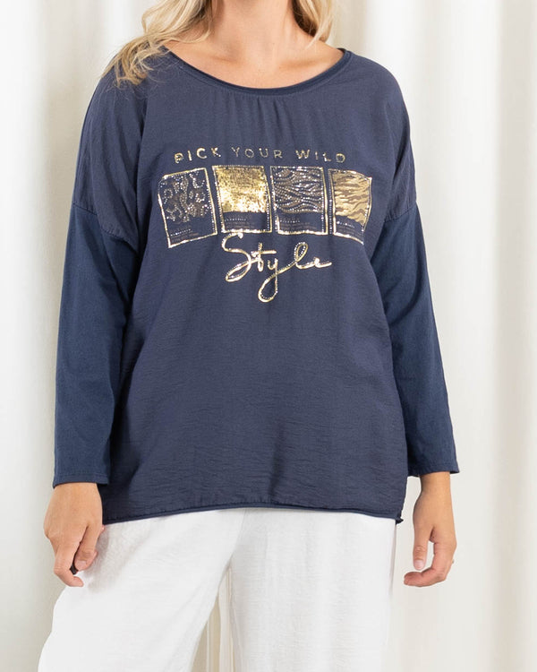 Blake t-shirt, Navy