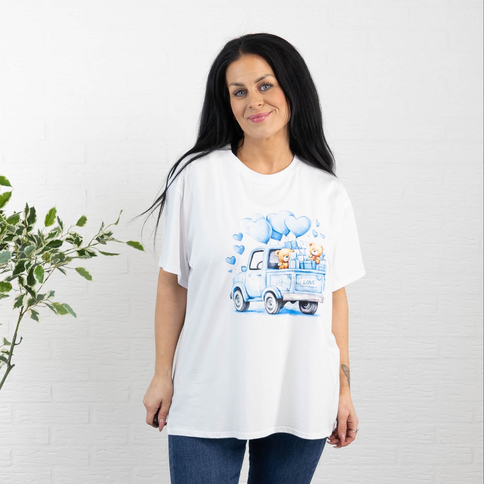 Jayla t-shirt, Lyseblå