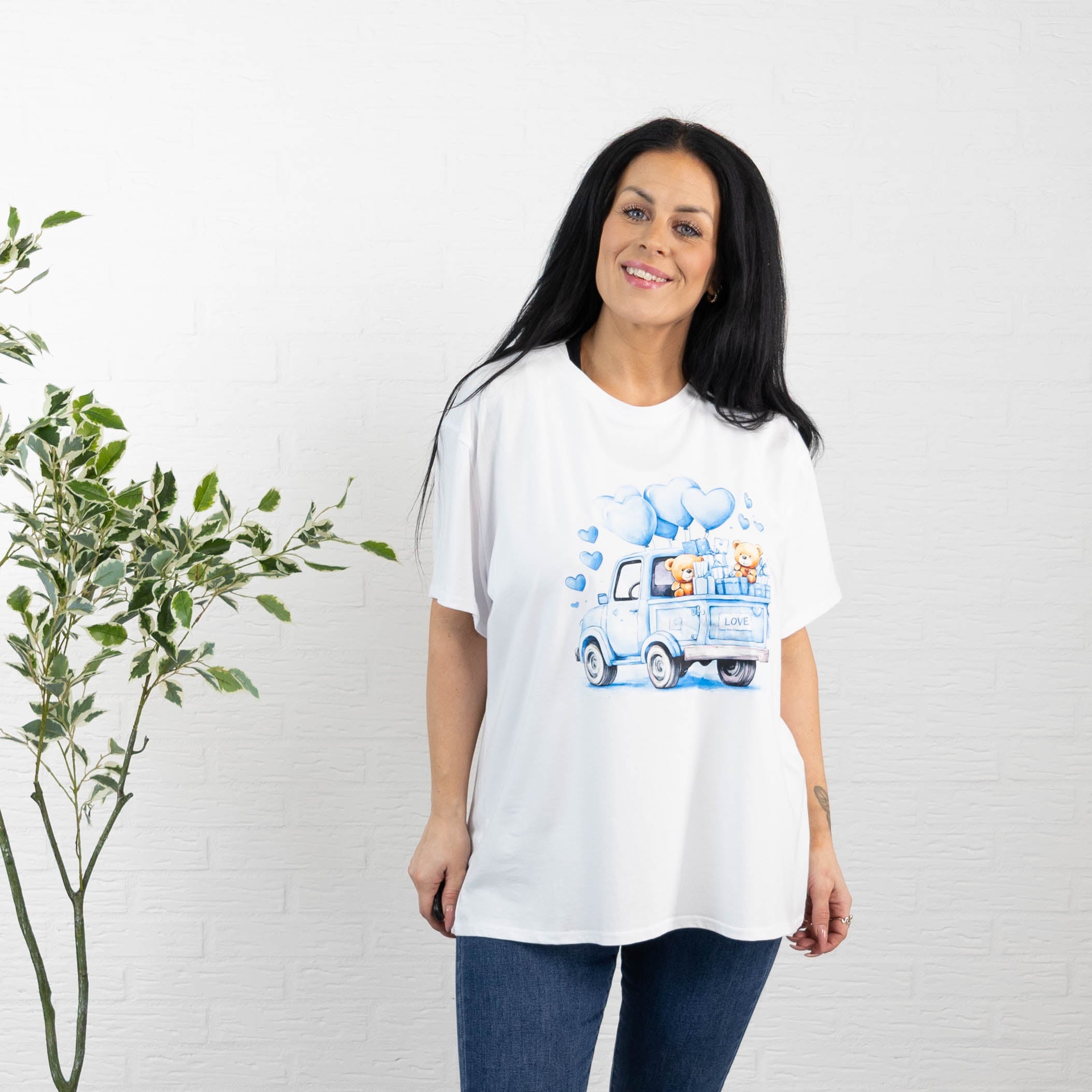 Jayla t-shirt, Lyseblå