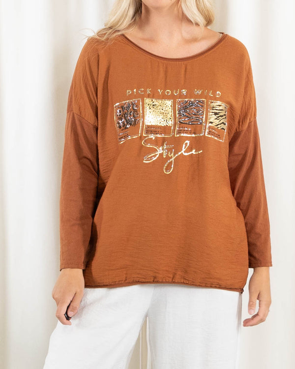 Blake t-shirt, Terracotta
