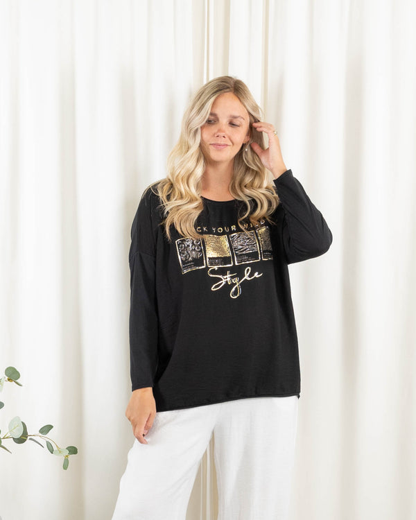 Blake t-shirt, Sort
