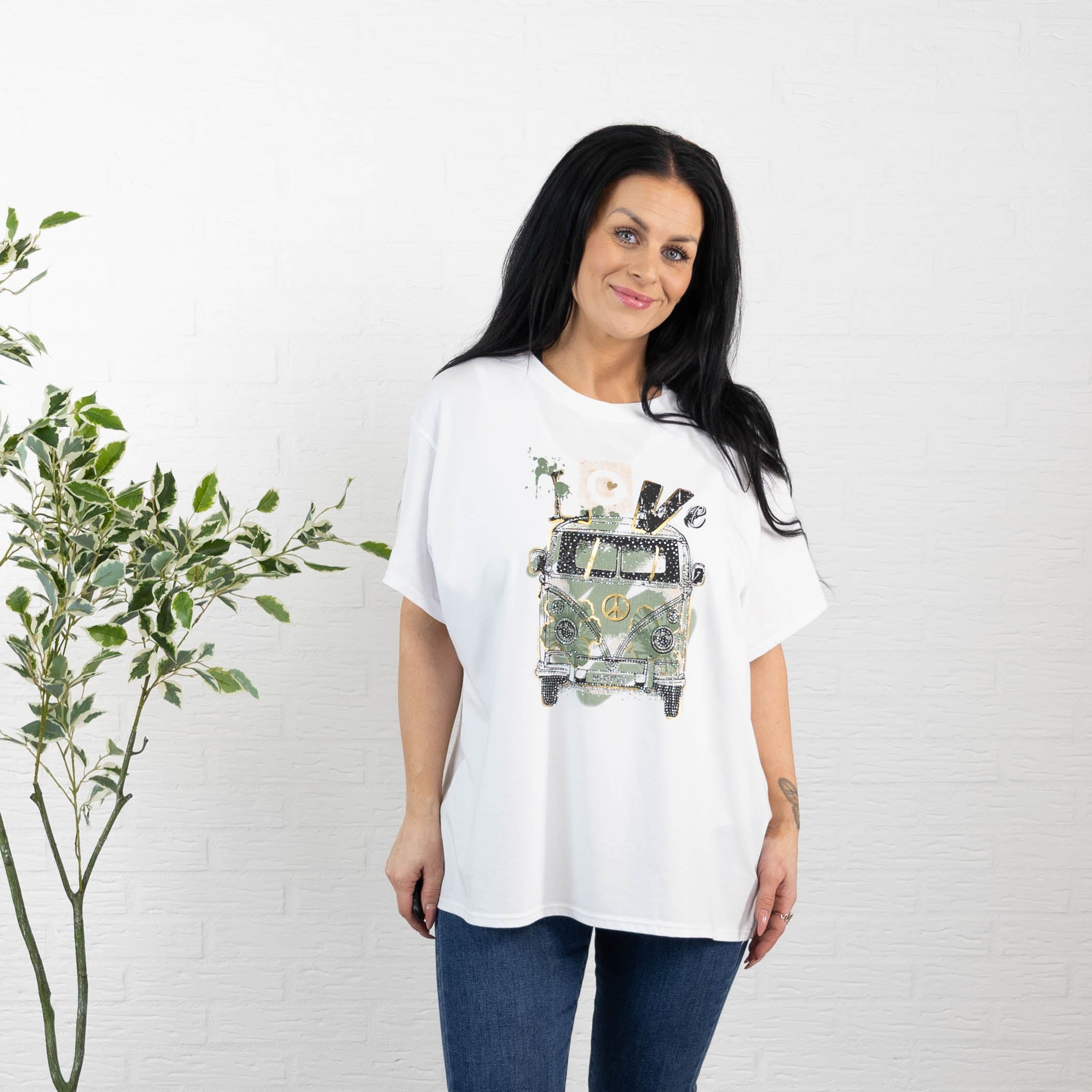 Hippie t-shirt, Khaki