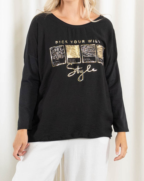 Blake t-shirt, Sort