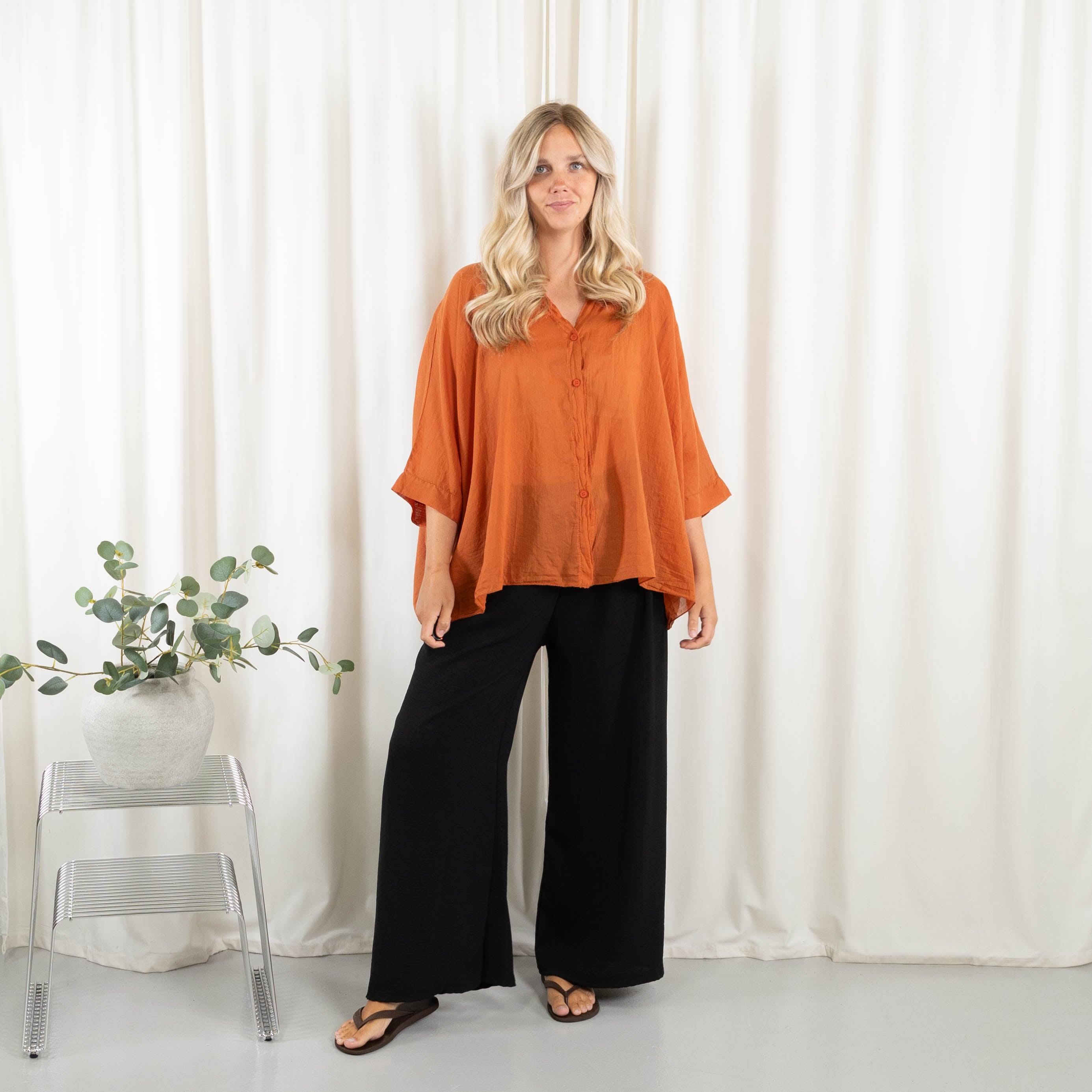 Hazel bluse, Terracotta