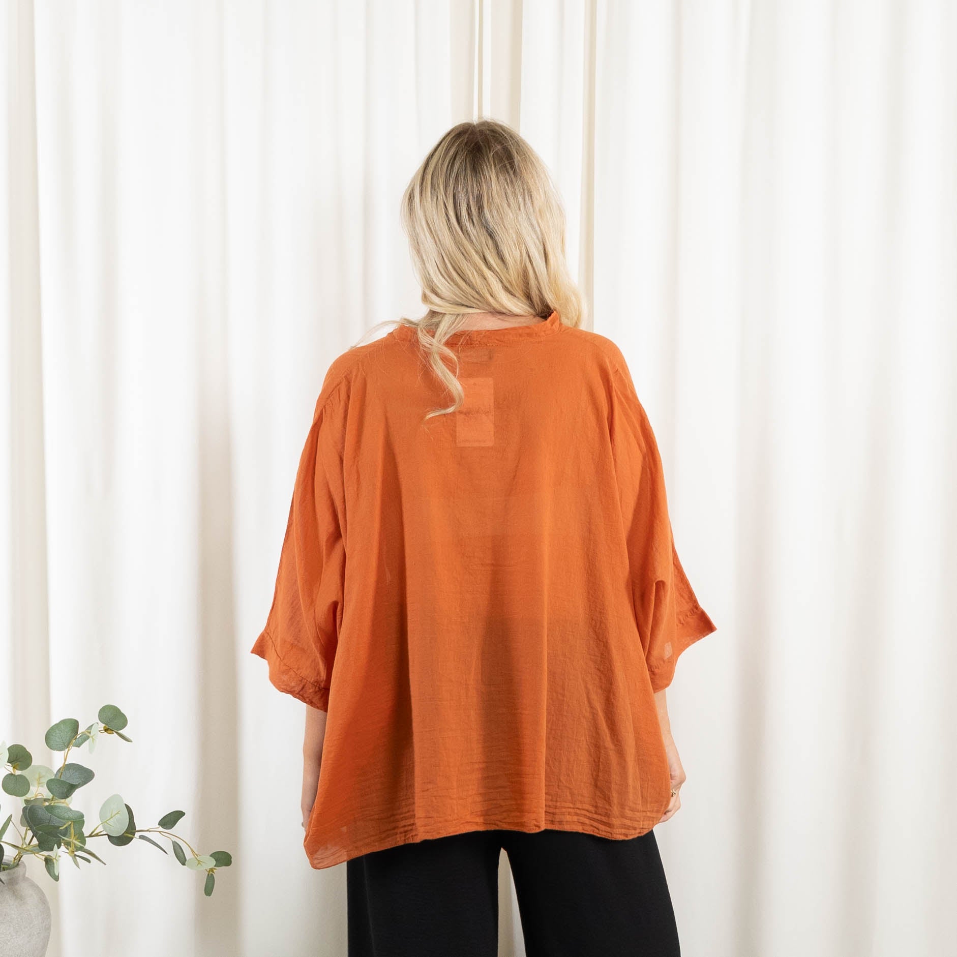 Hazel bluse, Terracotta