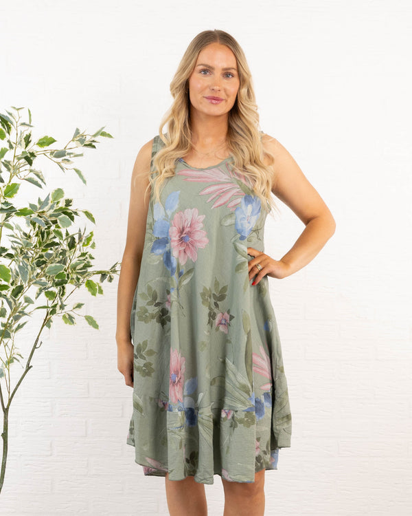 Heather kjole, Khaki