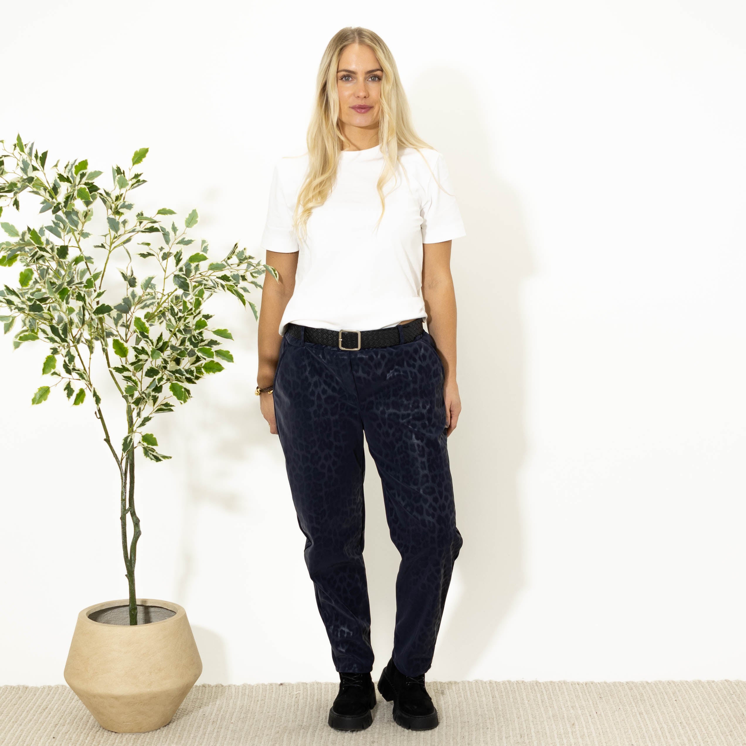 Åse leopardbukser, Navy