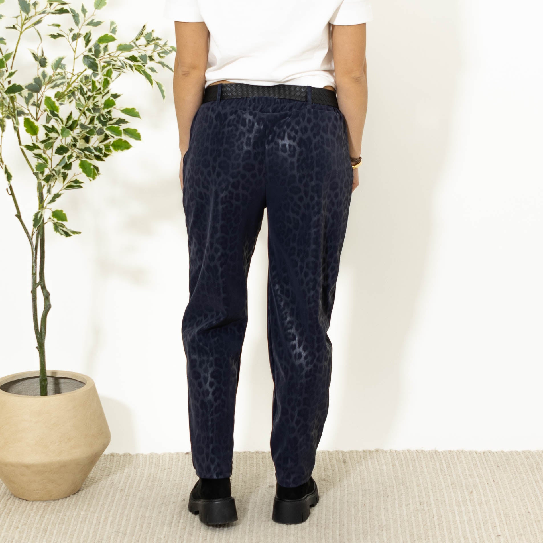 Åse leopardbukser, Navy