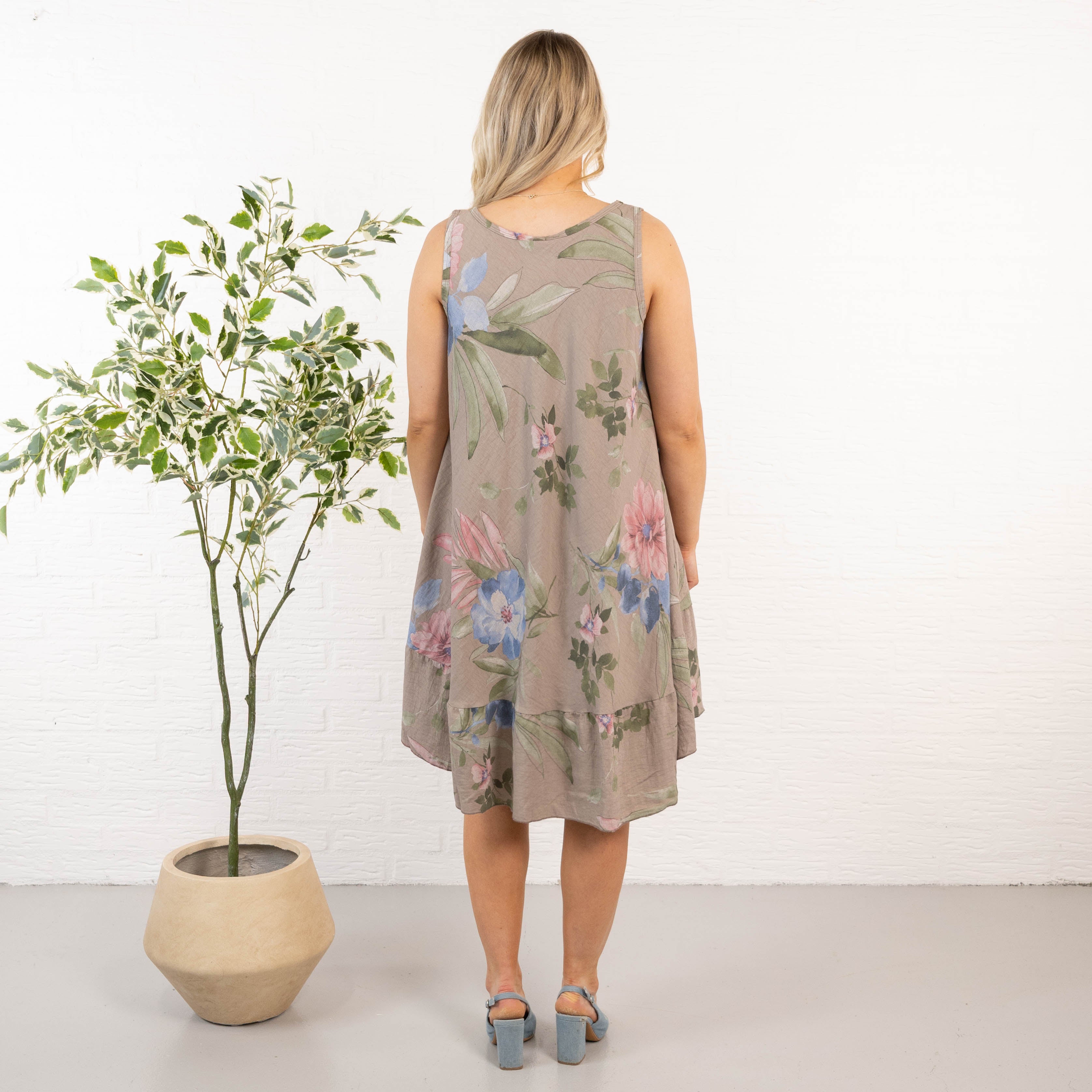 Heather kjole, Taupe
