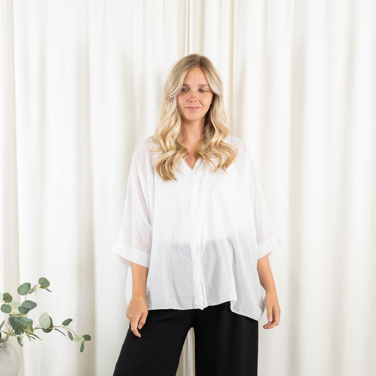 Hazel bluse, Hvid