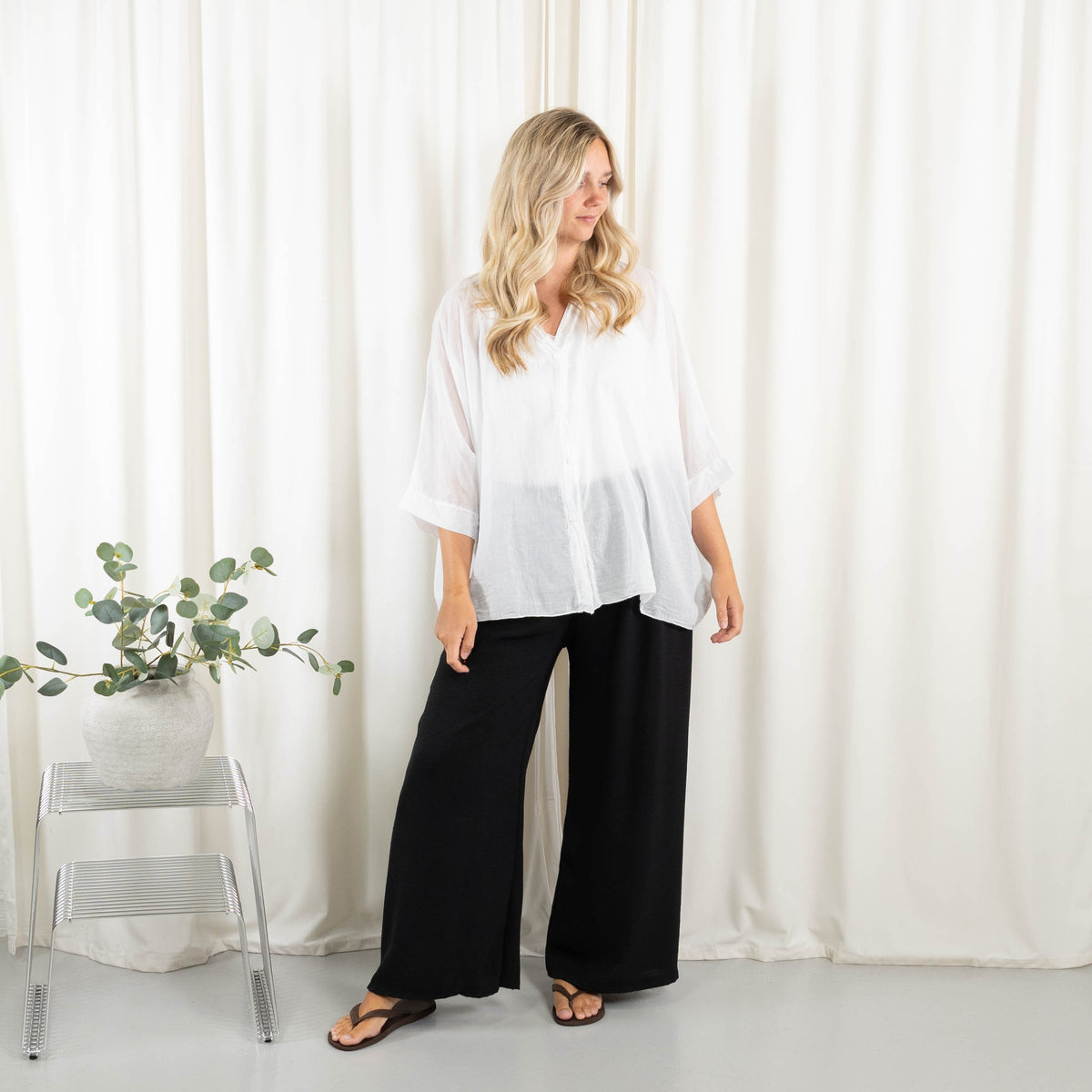 Hazel bluse, Hvid