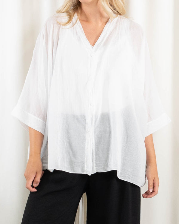 Hazel bluse, Hvid