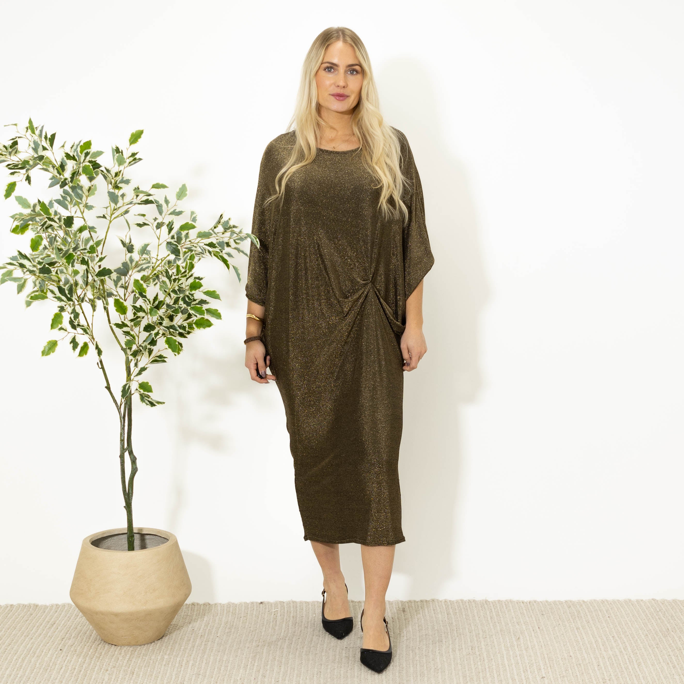 Faith glimmer kjole, Guld