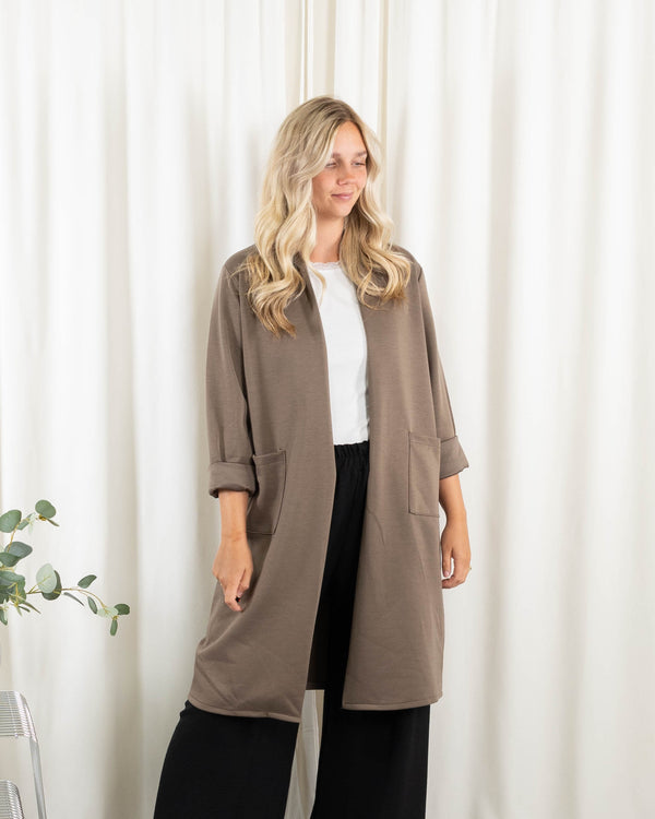 Ginny cardigan, Taupe