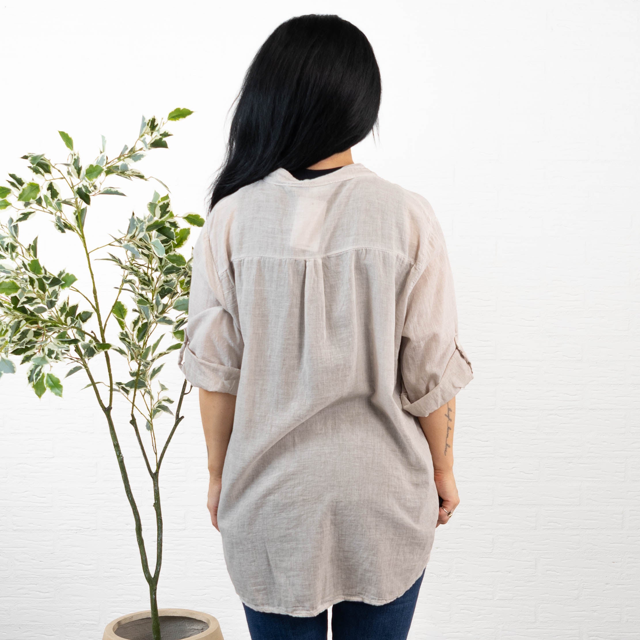 Nebraska skjorte, Beige