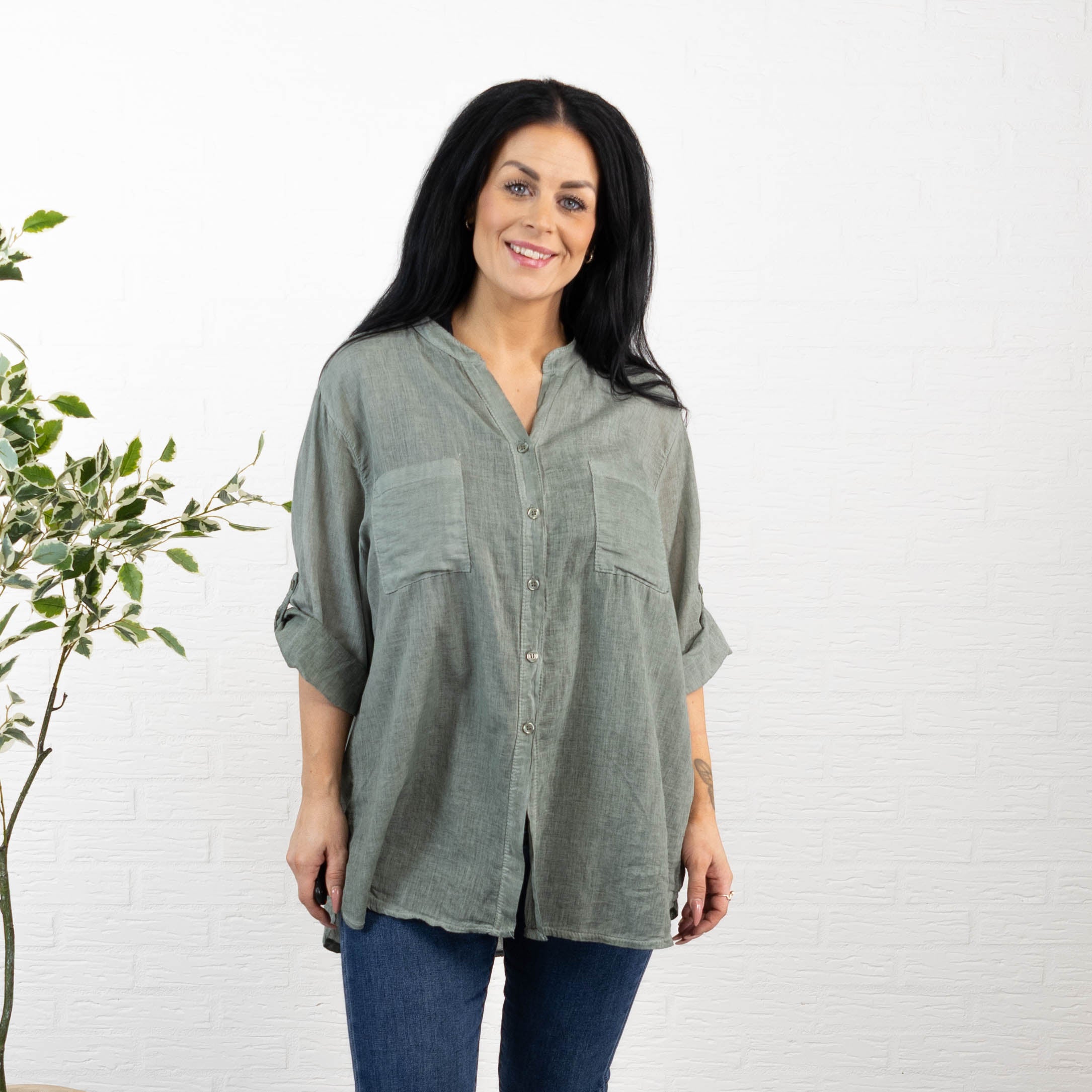 Nebraska skjorte, Khaki