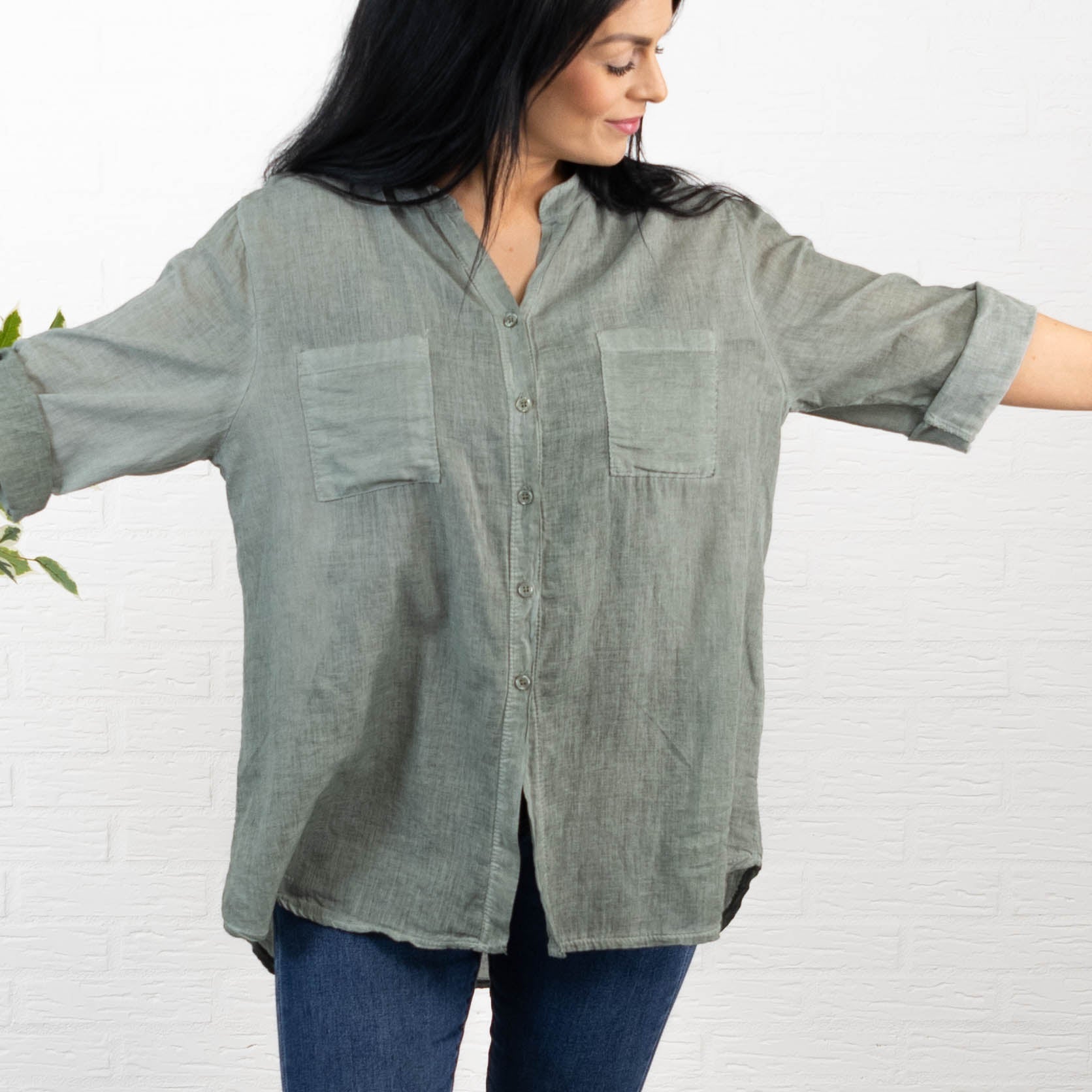 Nebraska skjorte, Khaki