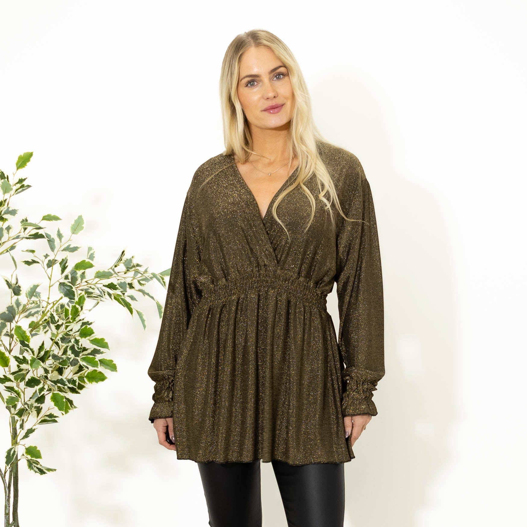 Wally glimmer tunika, Guld