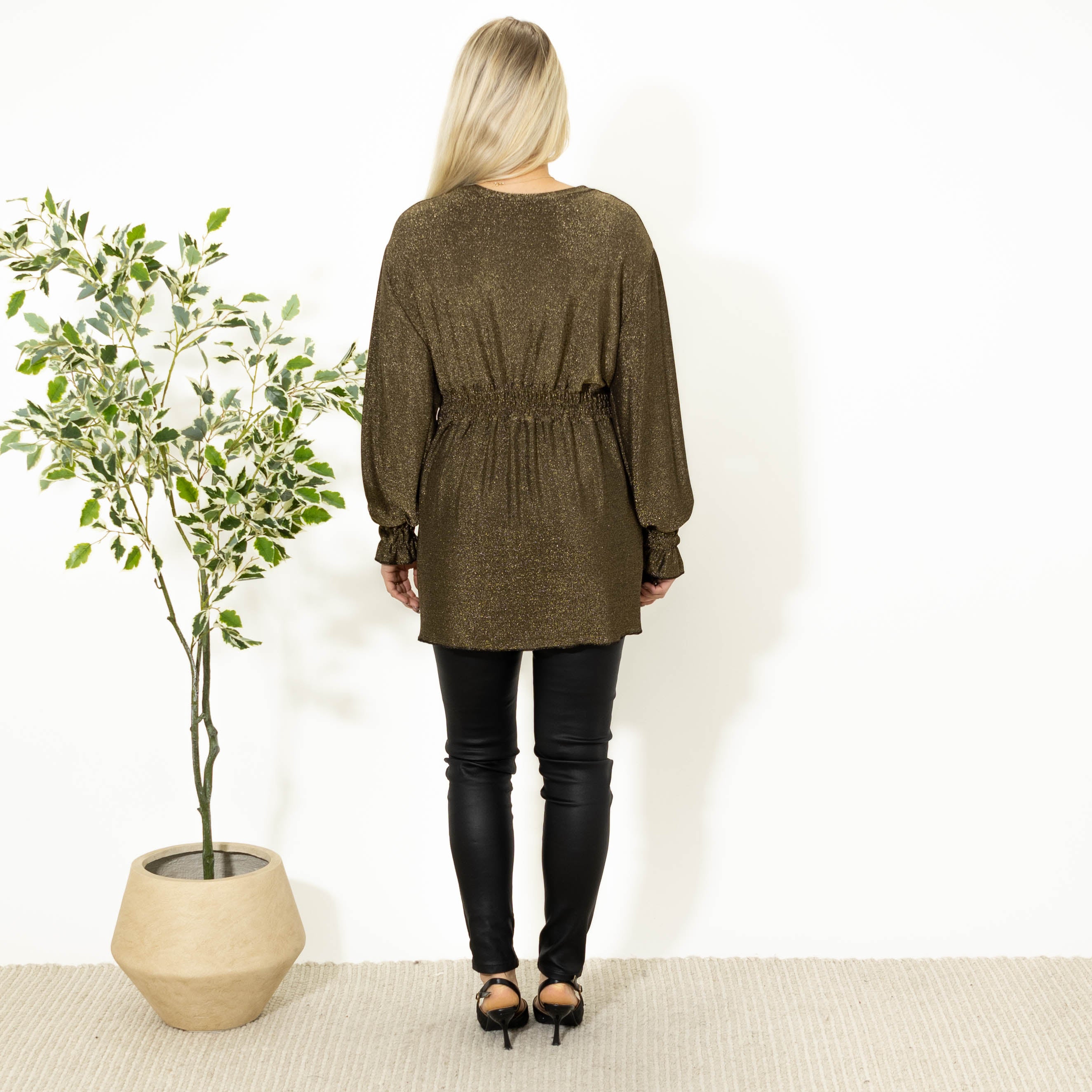 Wally glimmer tunika, Guld