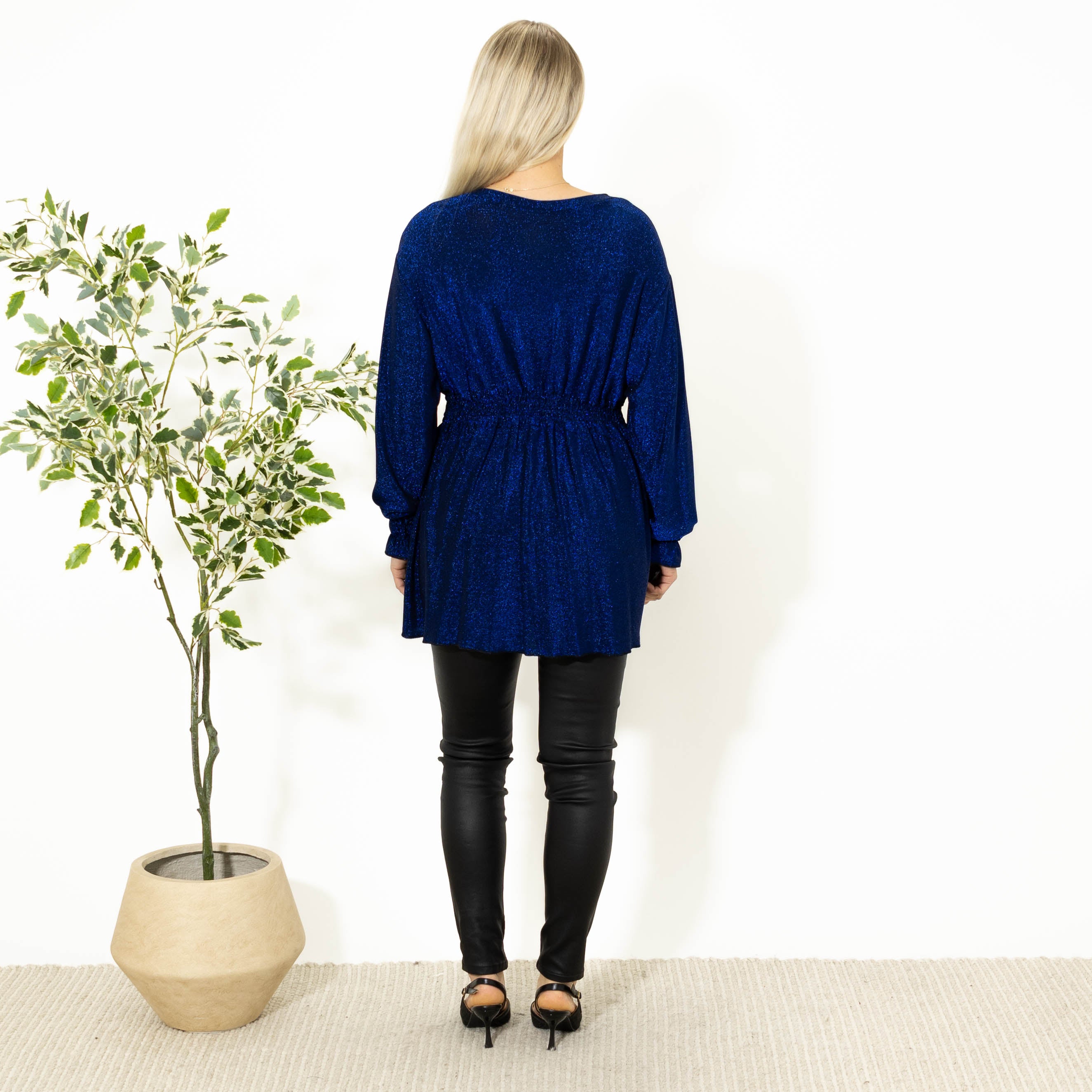 Wally glimmer tunika, Blå