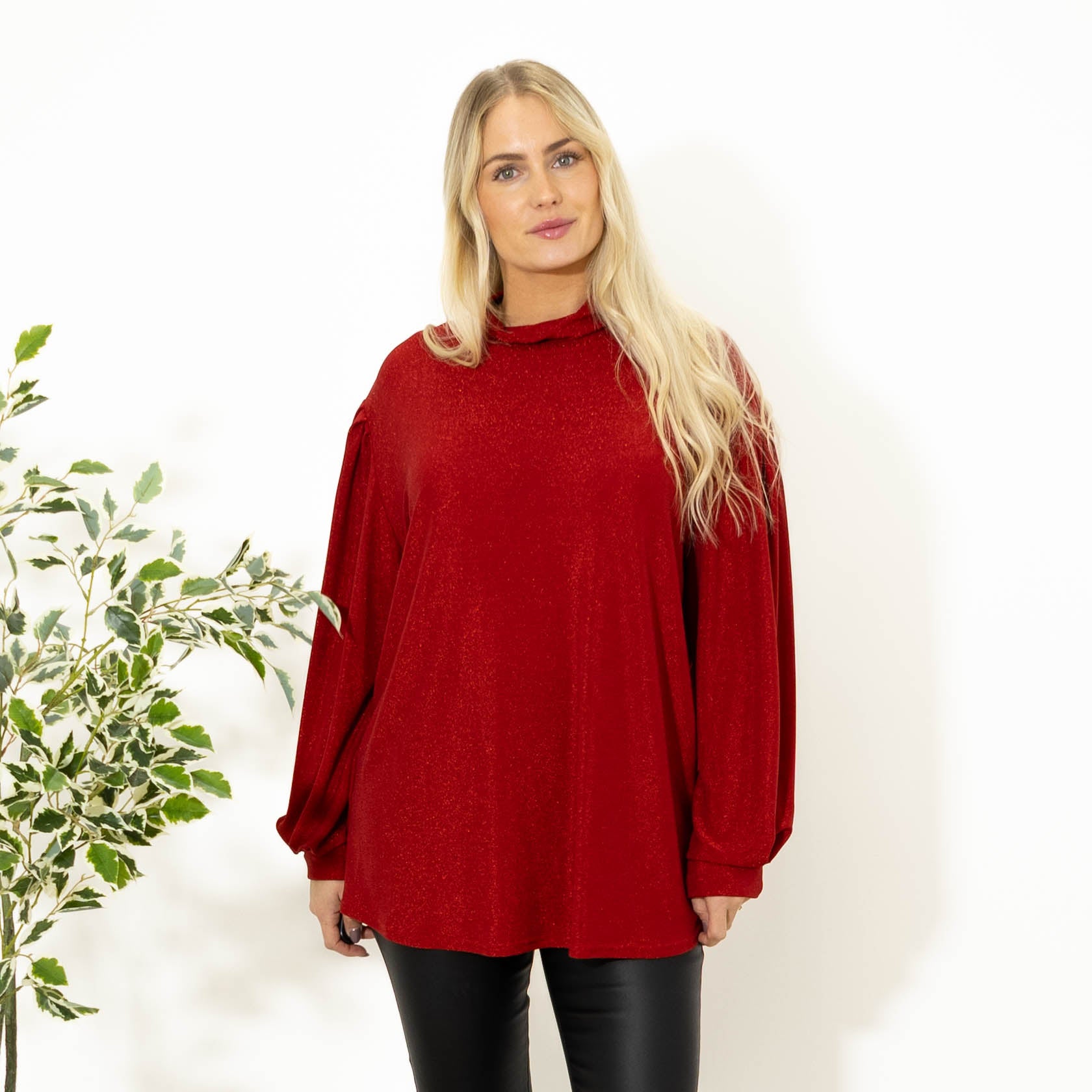 Bebe glimmer overdel, Rød