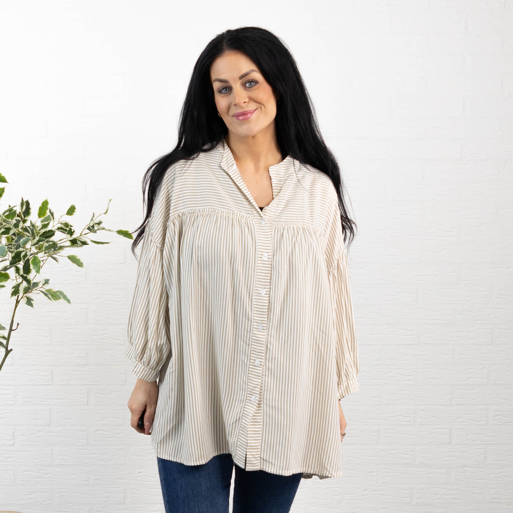 Oklahoma skjorte/tunika, Beige