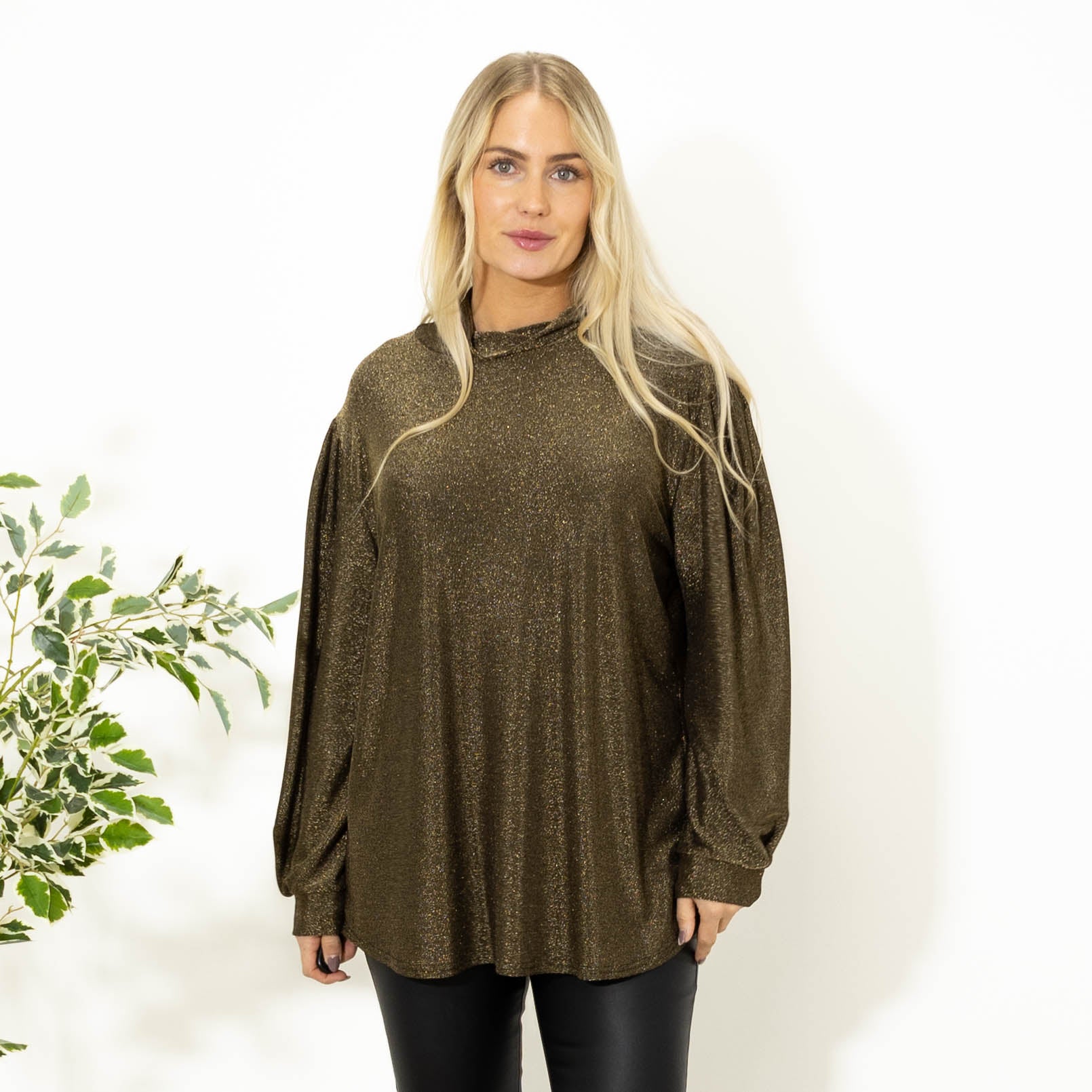 Bebe glimmer overdel, Guld