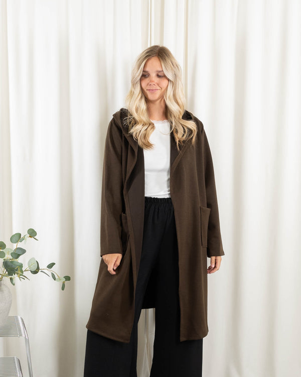 Lexi sweat/cardigan, Choko