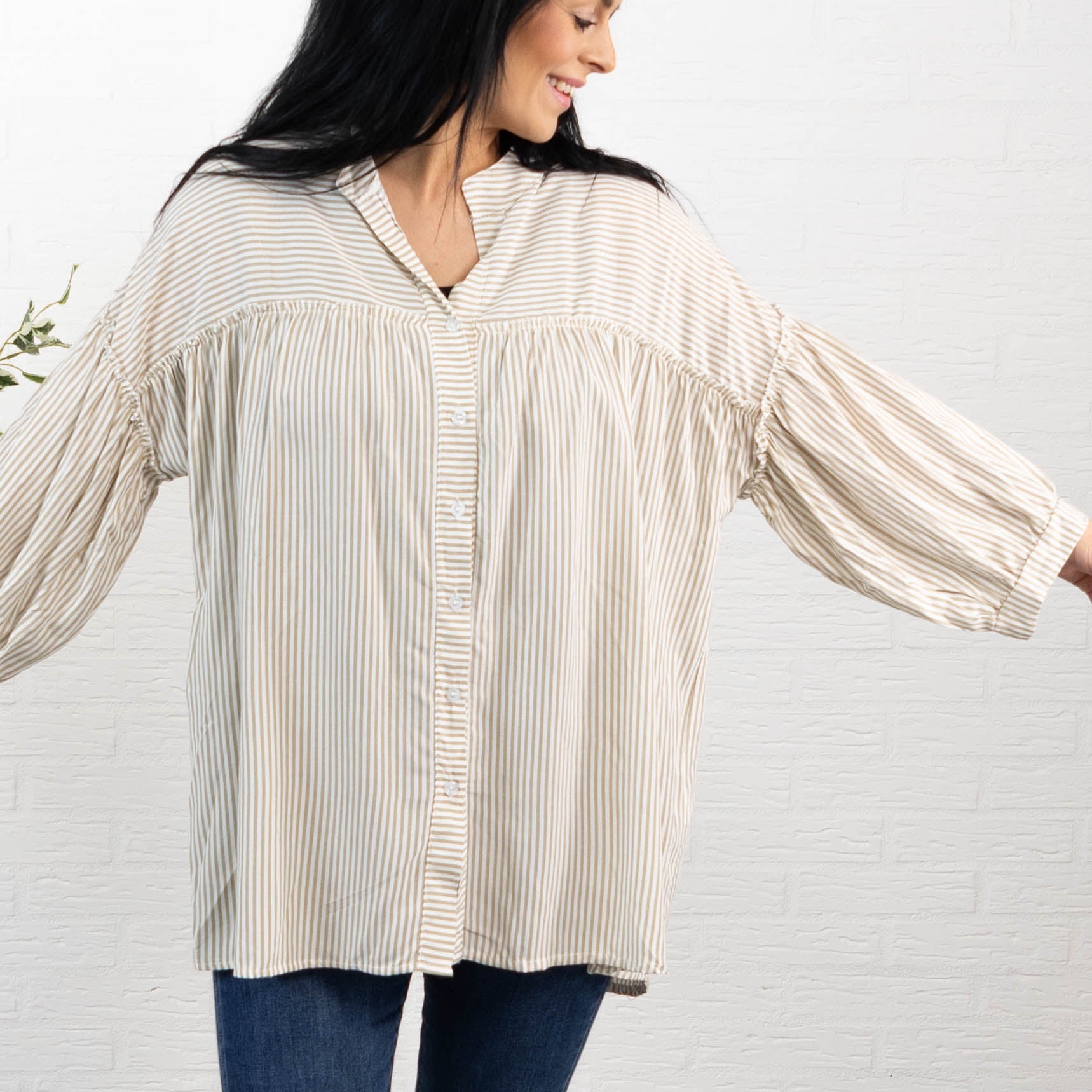 Oklahoma skjorte/tunika, Beige