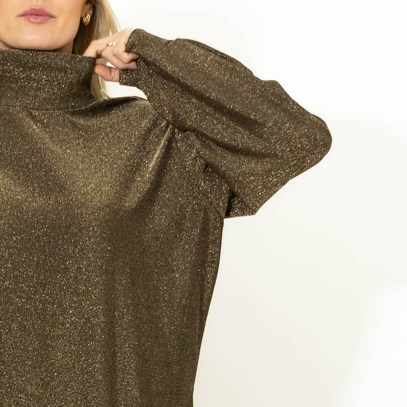 Bebe glimmer overdel, Guld